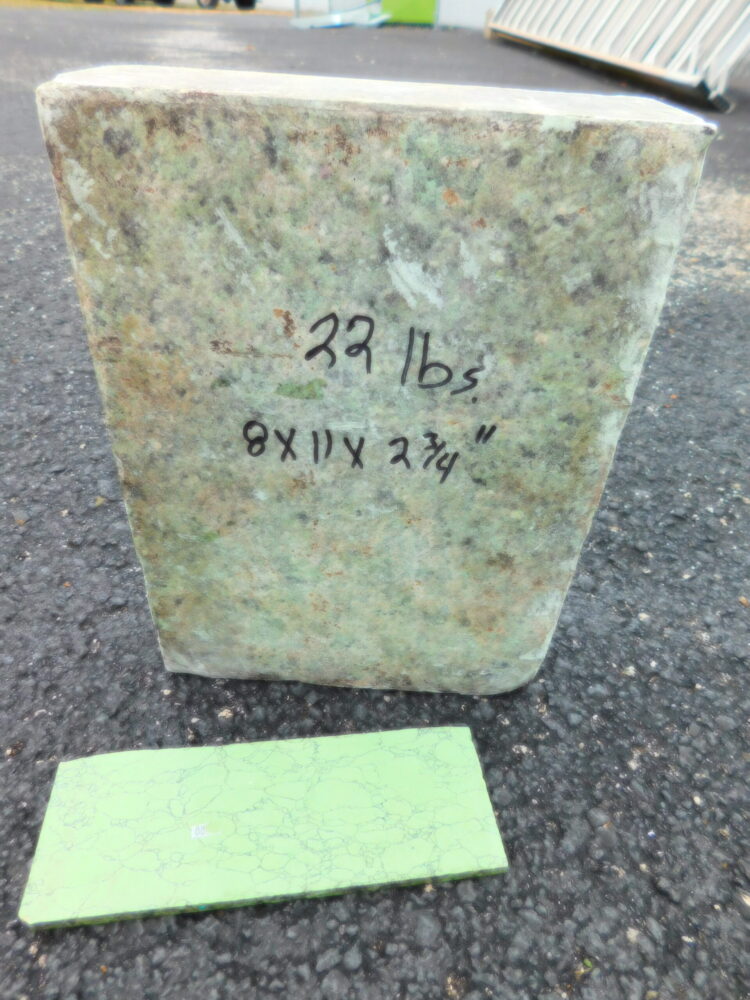 Green Synthetic Turquoise 22lb Block