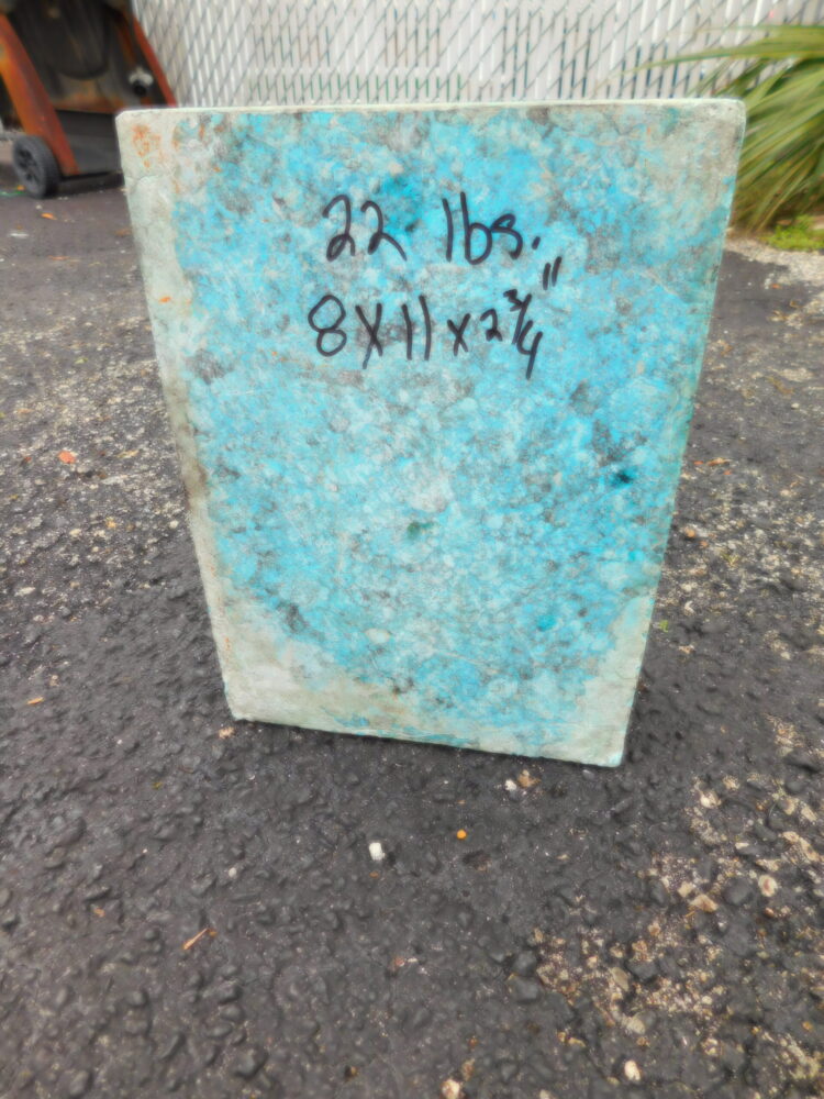 Blue Synthetic Turquoise 22lb Block