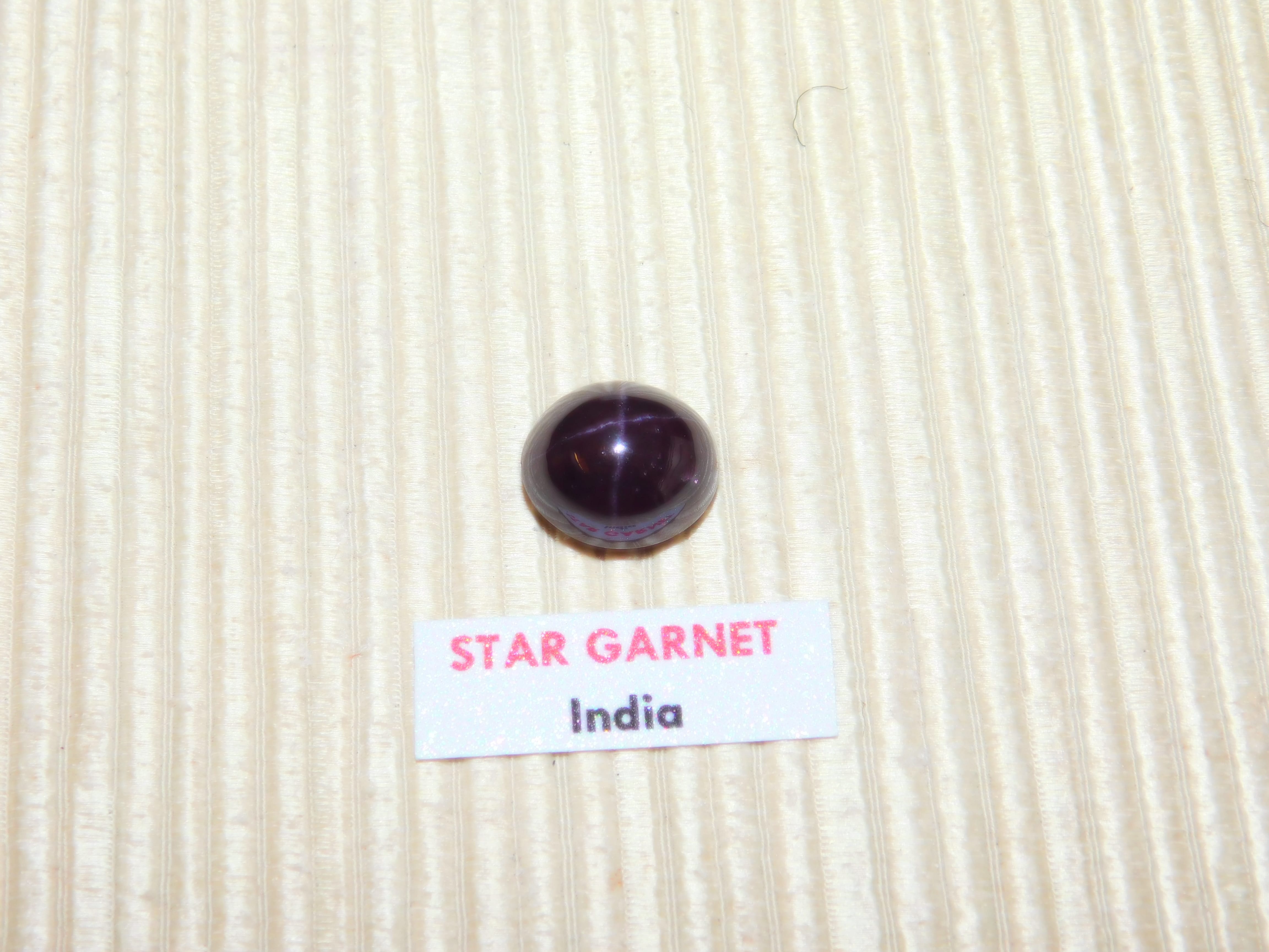 Star Garnet Cabochon from India