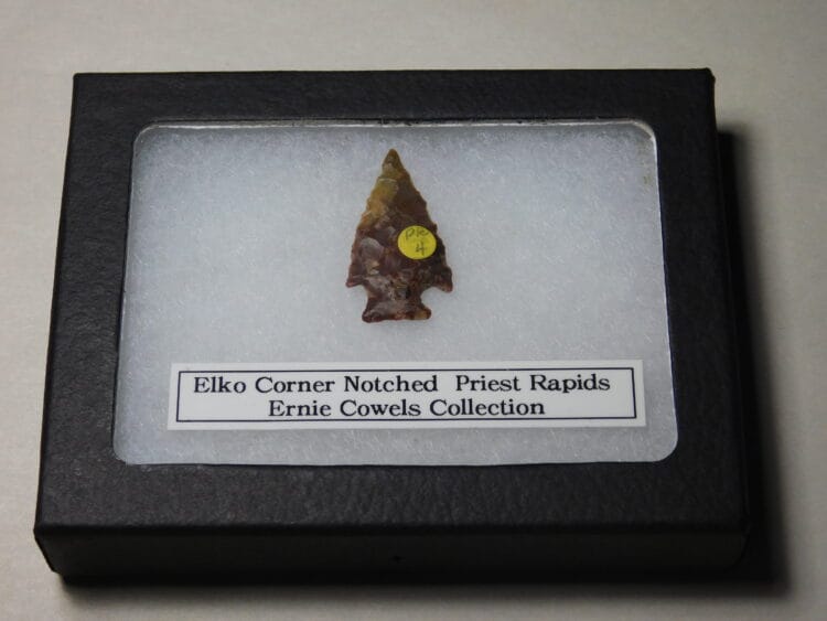 Authentic Elko Corner Notch Projectile Point - COA included