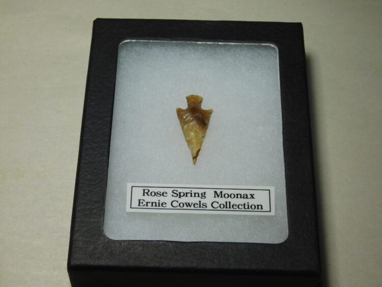 Authentic Rose Spring Projectile Point - COA included
